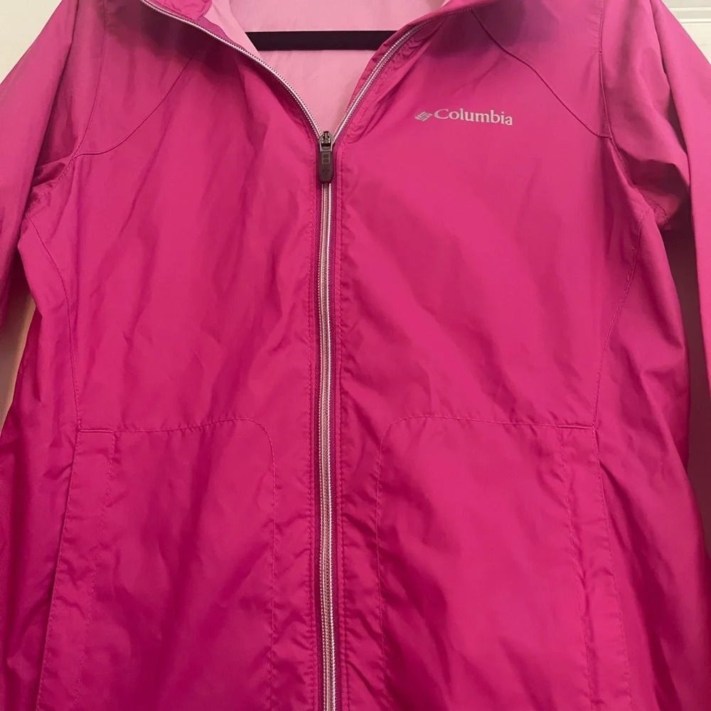 Columbia Pink rain coat size XS - Picture 3 of 4
